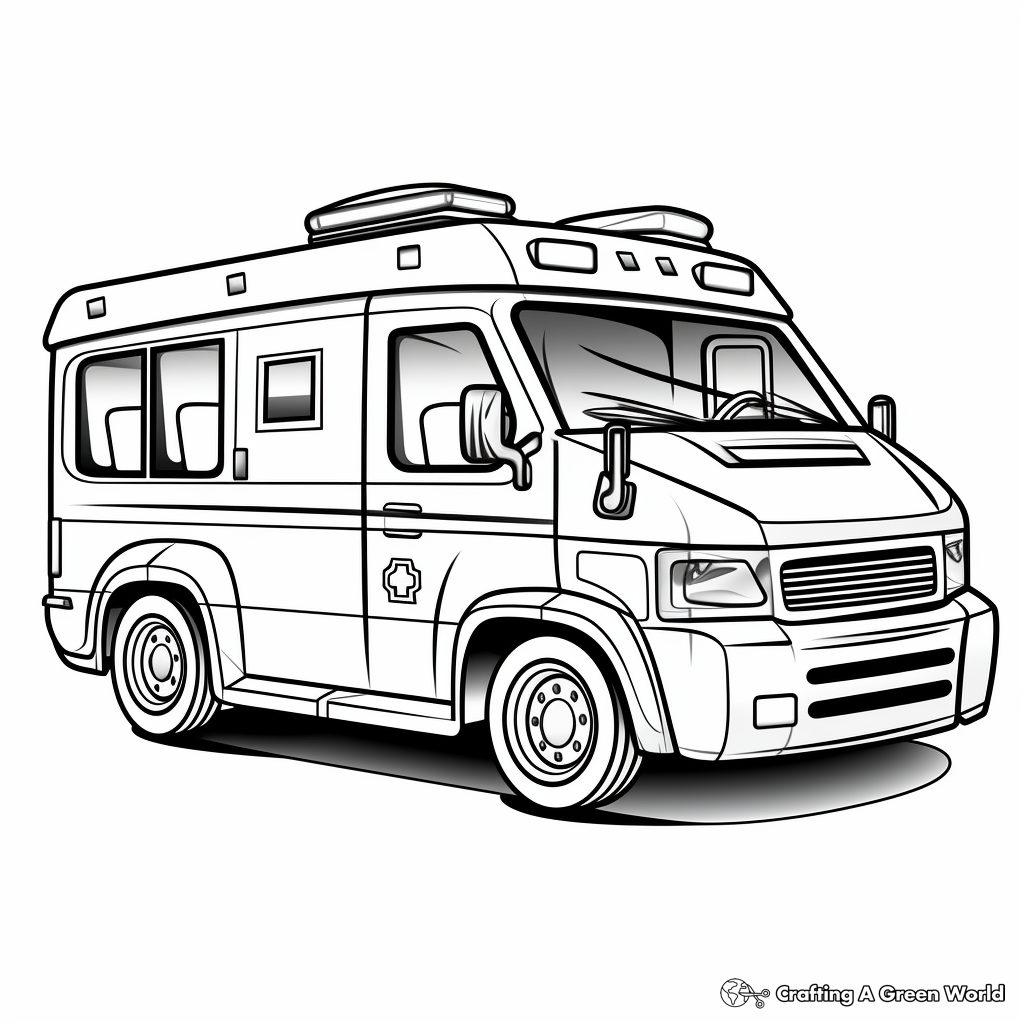 Ambulance coloring pages
