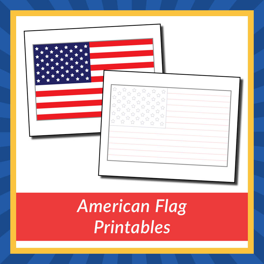 American flag printables