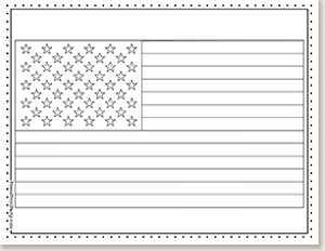 Free coloring pages of the american flag for kids