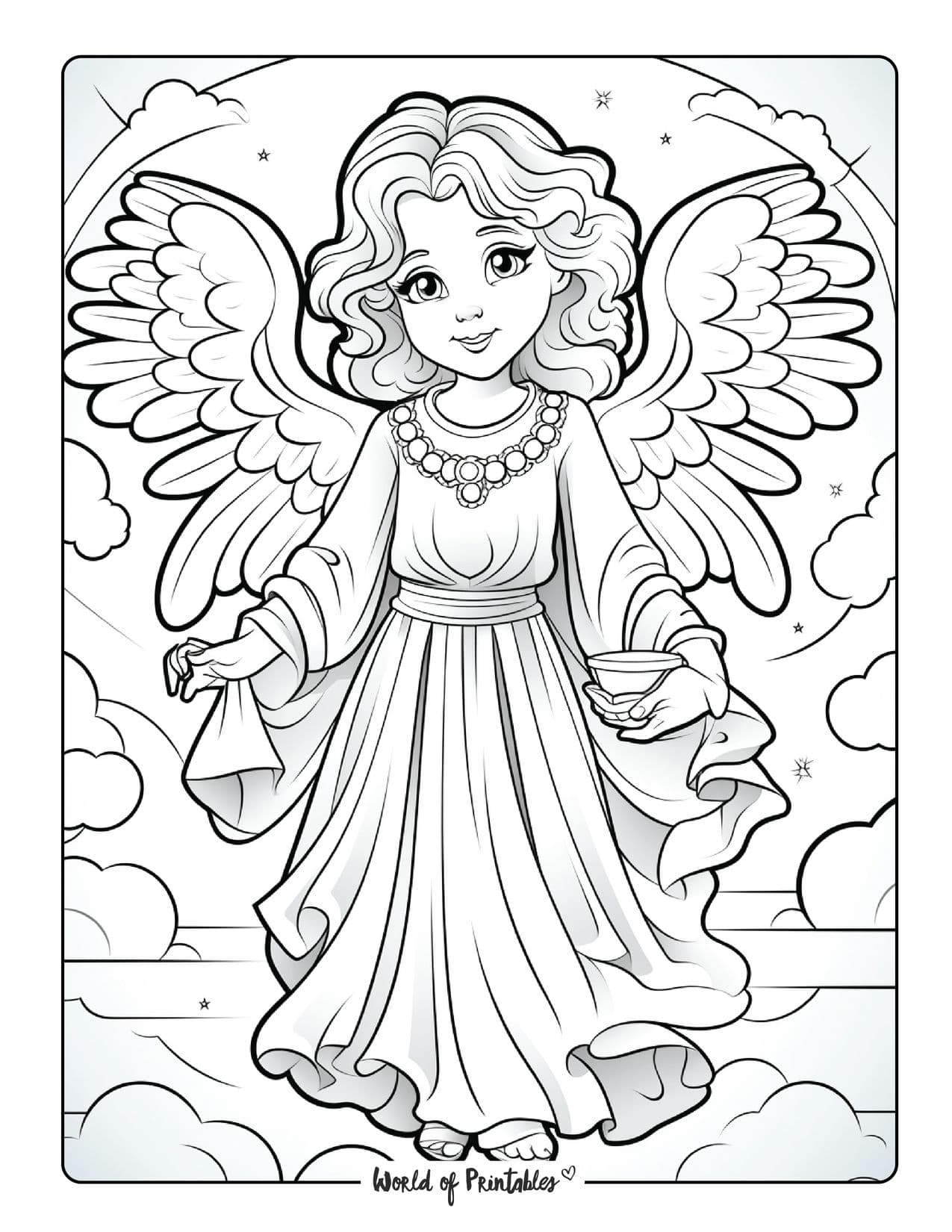 Angel coloring pages