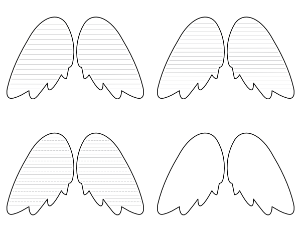 Free printable angel wings