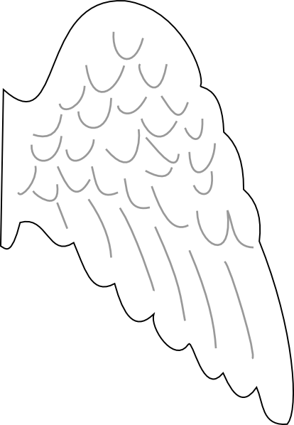 Angel wing clip art at