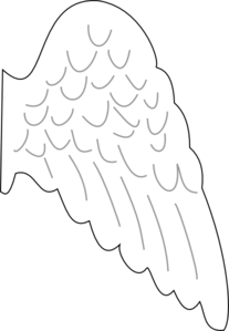 Angel wing clip art at