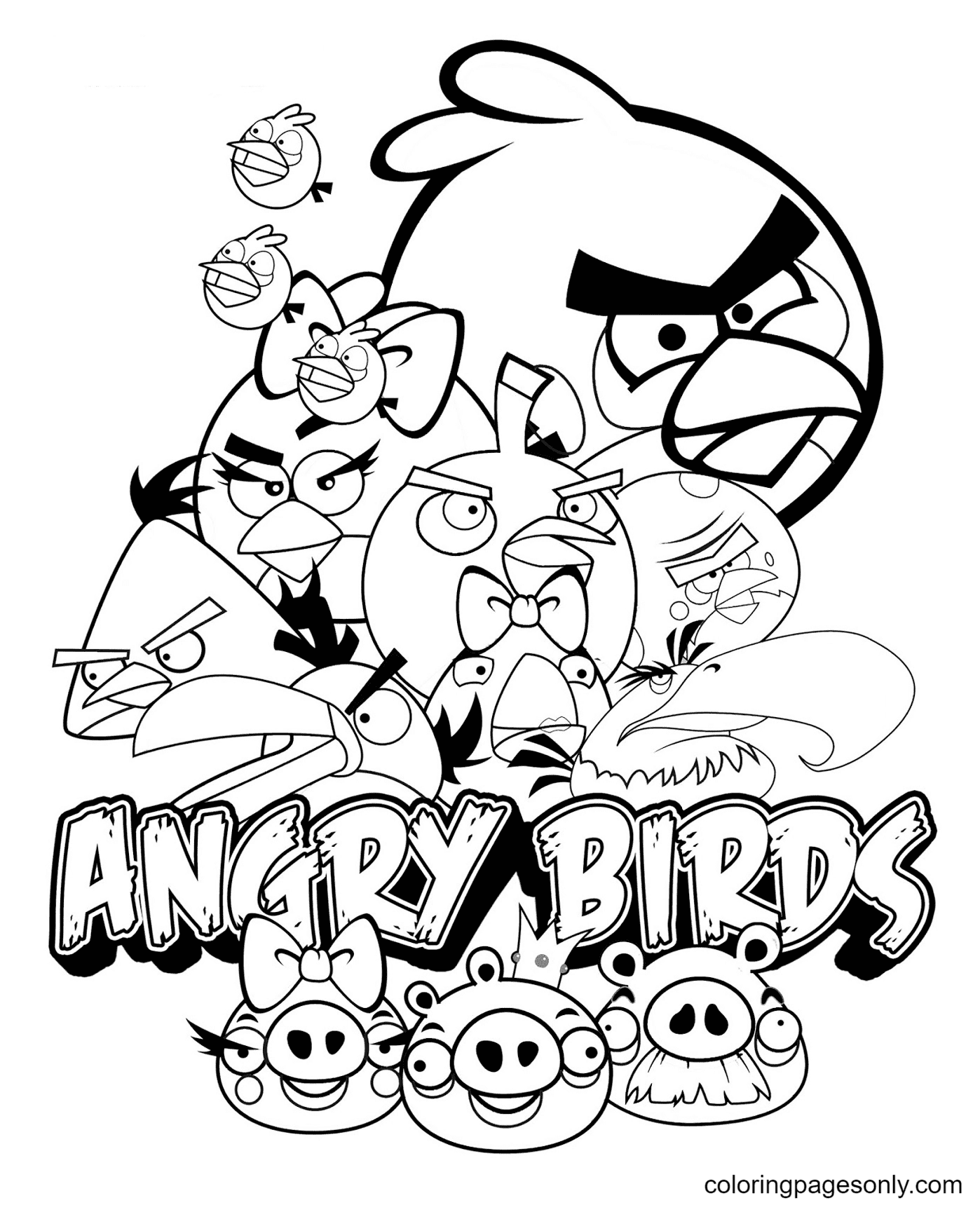 Angry birds coloring pages printable for free download