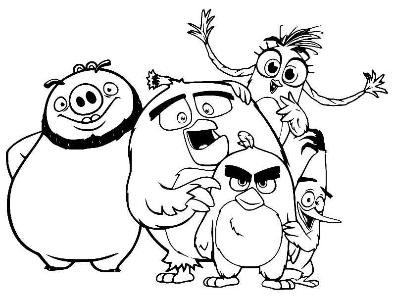 Angry birds movie coloring pages printable for free download