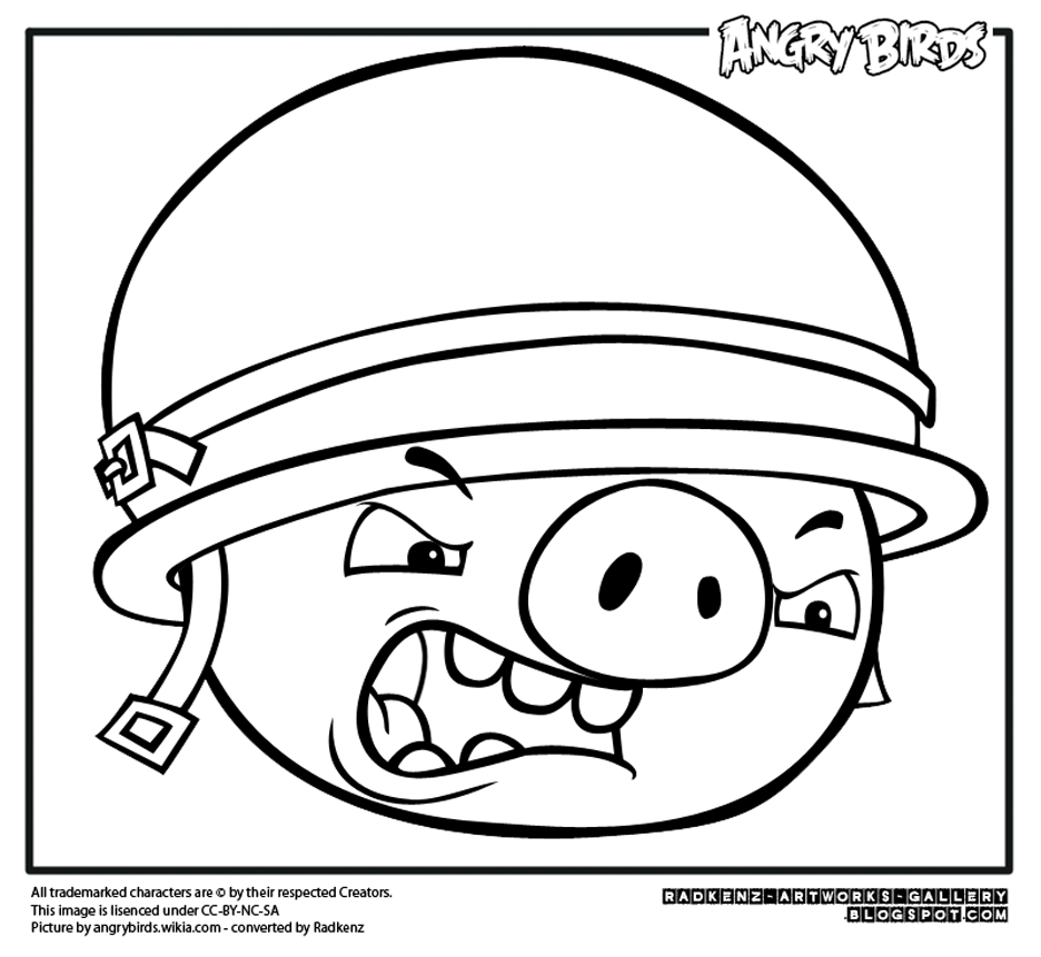 Free angry birds coloring pages to print