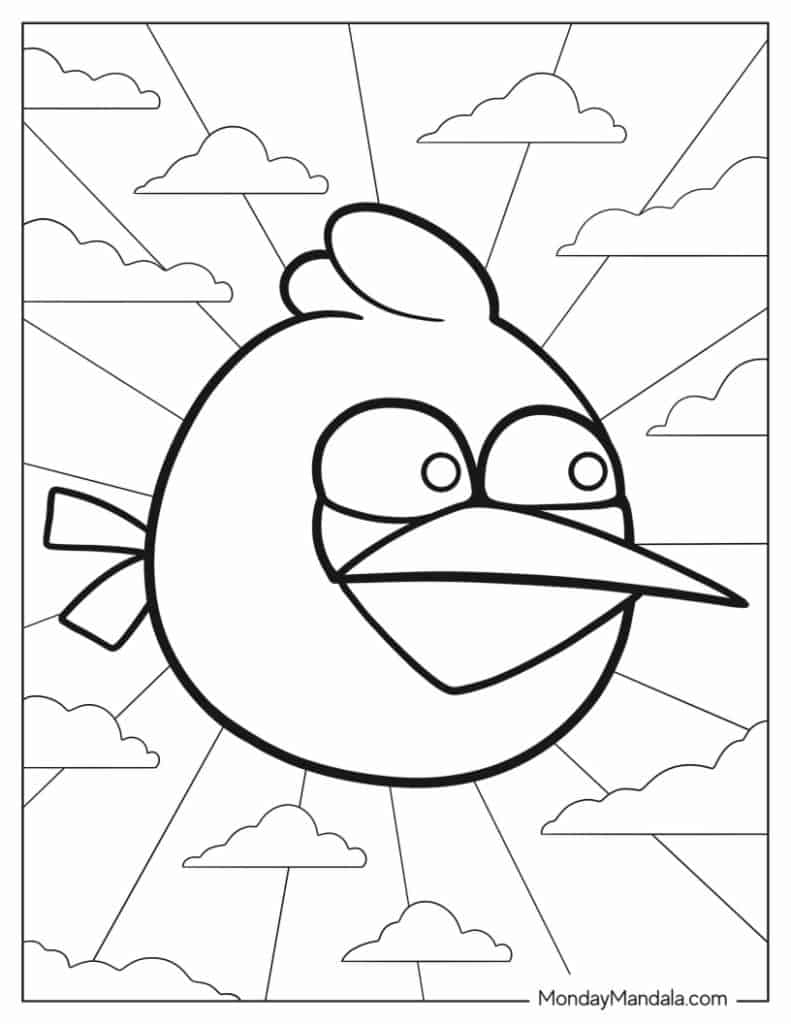 Angry birds coloring pages free pdf printables