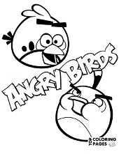 Top angry birds coloring pages