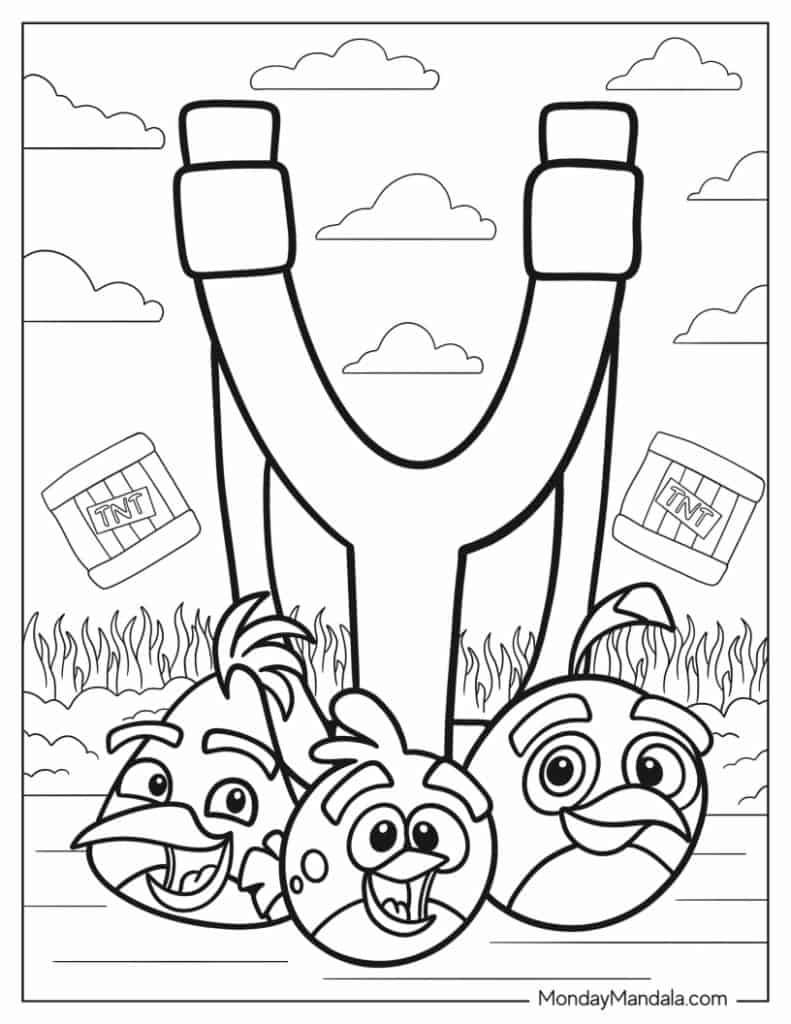 Angry birds coloring pages free pdf printables