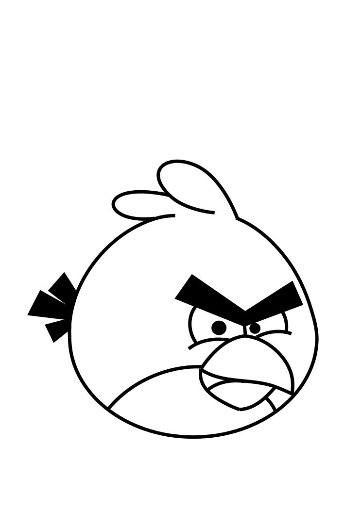 Free printable angry bird coloring pages for kids