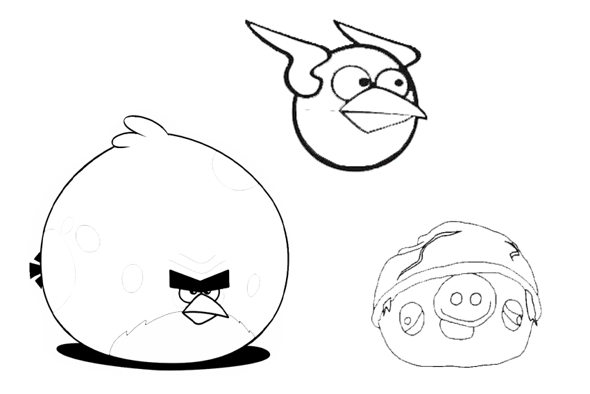 Angry birds coloring pages overview with crazy cool birds