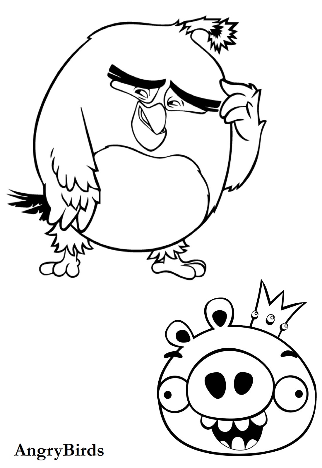 Angry bird coloring pages
