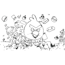 Top free printable angry birds coloring pages online