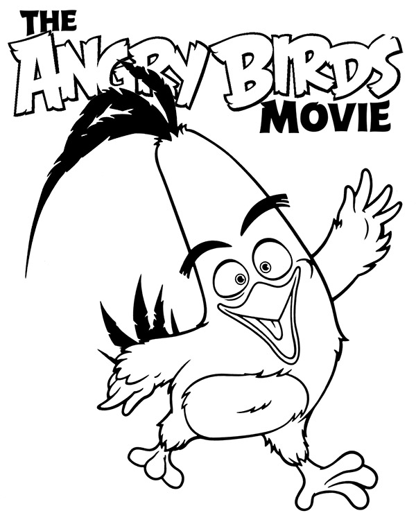 Chuck angry birds movie printable picture