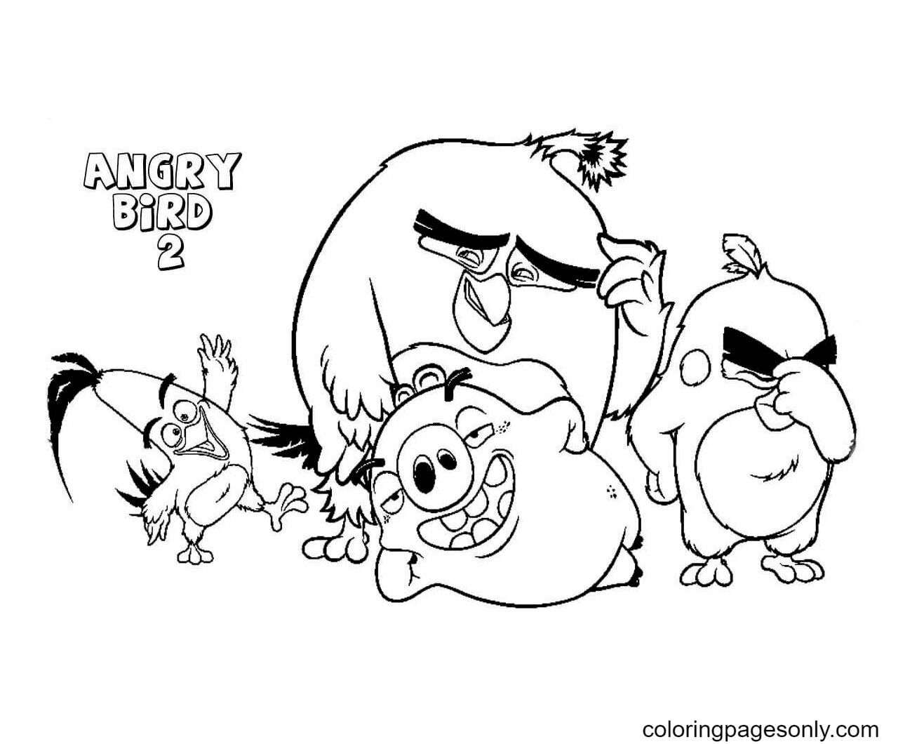 Angry birds movie coloring pages printable for free download