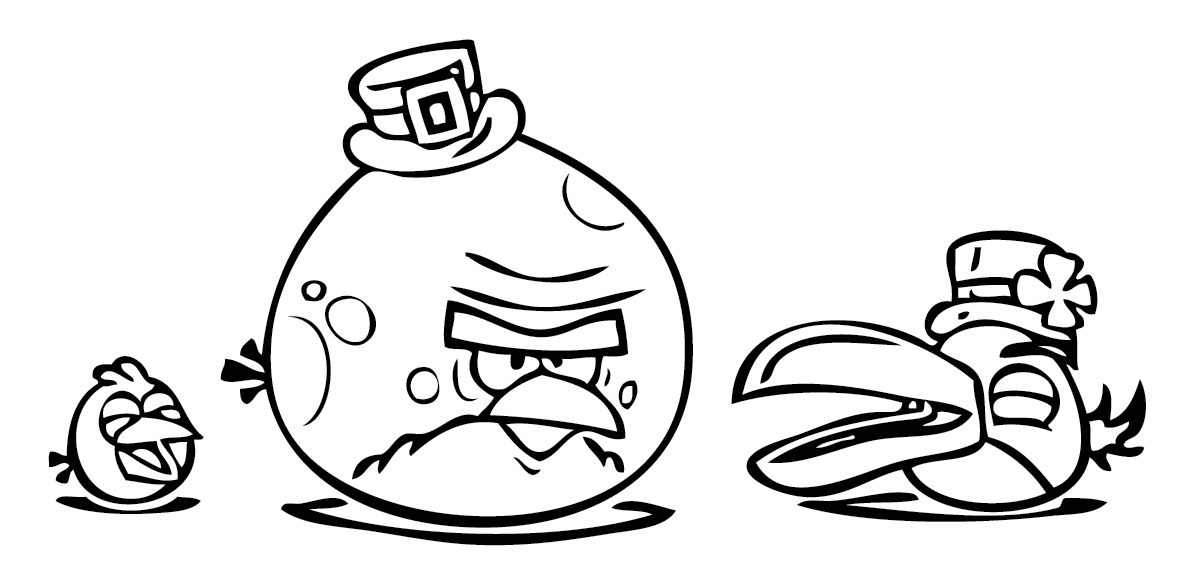 Free printable angry bird coloring pages for kids