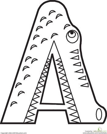 Color the animal alphabet
