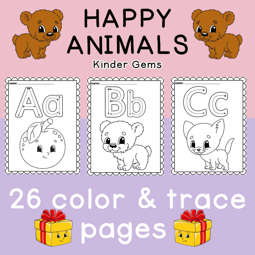 Alphabet letters coloring pages kindergarten animals worksheets made by teachers