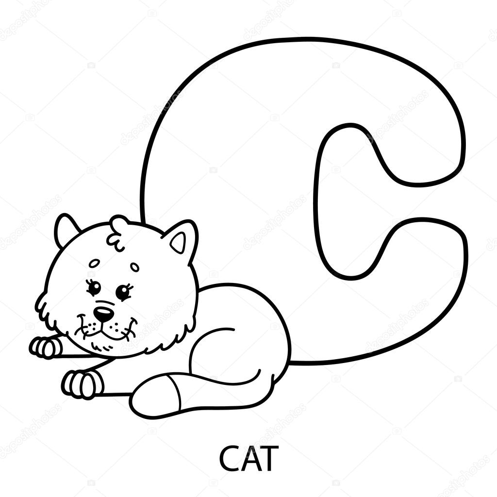 Animal alphabet coloring page stock vector by boyusya