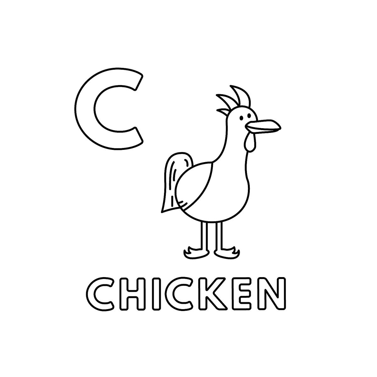 Alphabet coloring pages fun printable animal