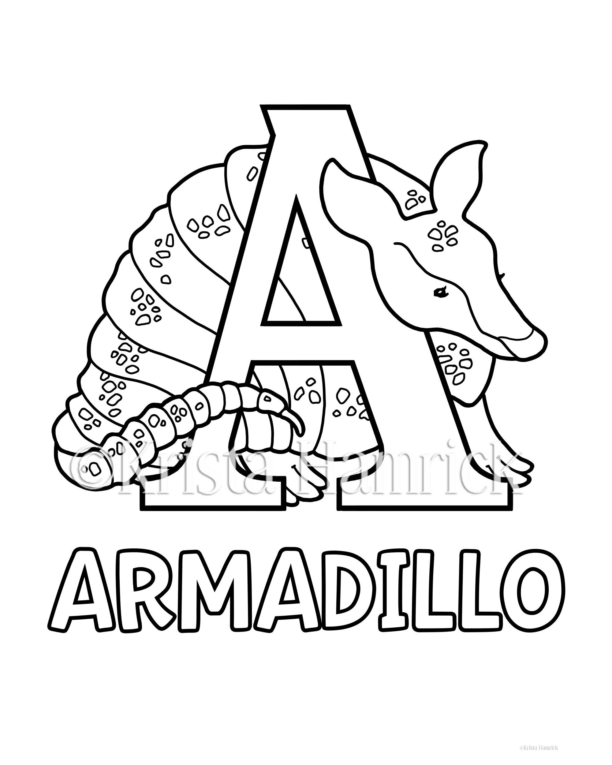 Animal alphabet a