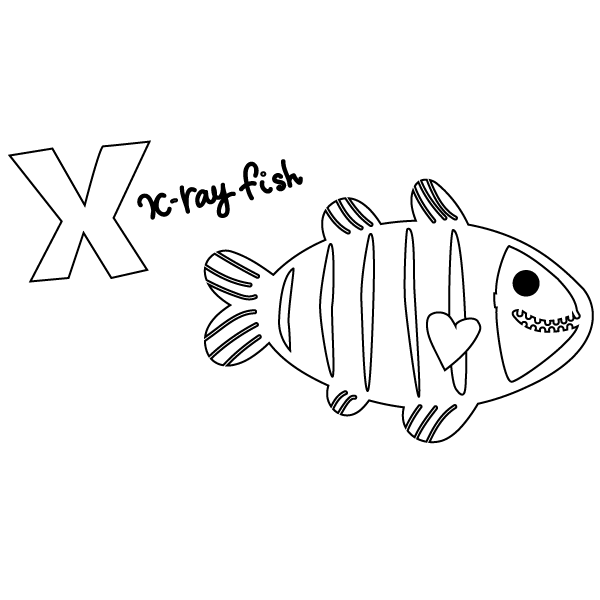 Animal alphabet coloring printable pdf â