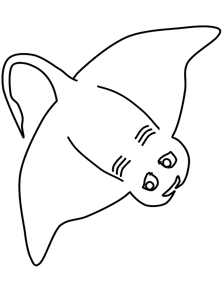 Manta ray coloring pages