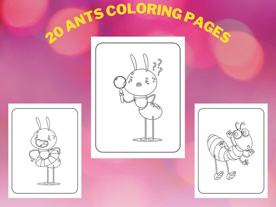 Ant coloring pages ant pictures to print for childrens coloring books for kids