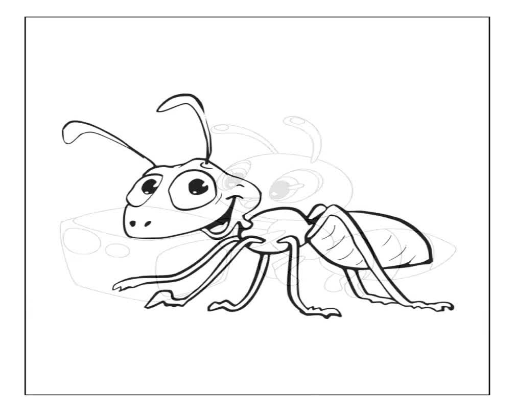 Printable ants coloring pages for kids adults pages instant digital download pdf printable insect illustrations coloring sheets