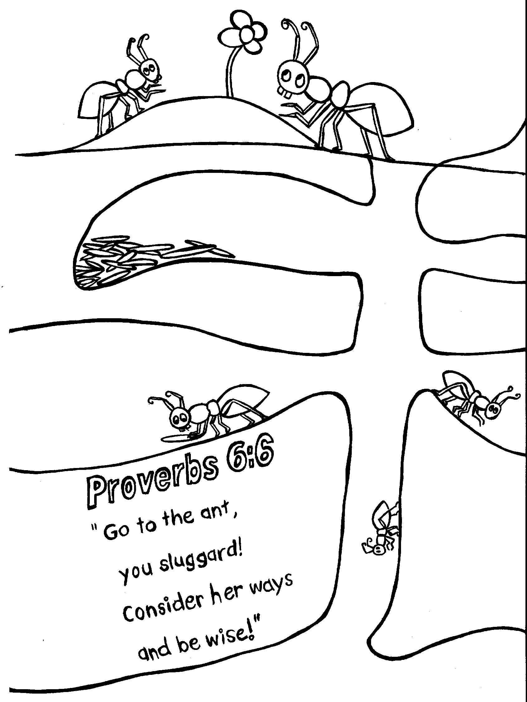Free printable ant coloring pages for kids