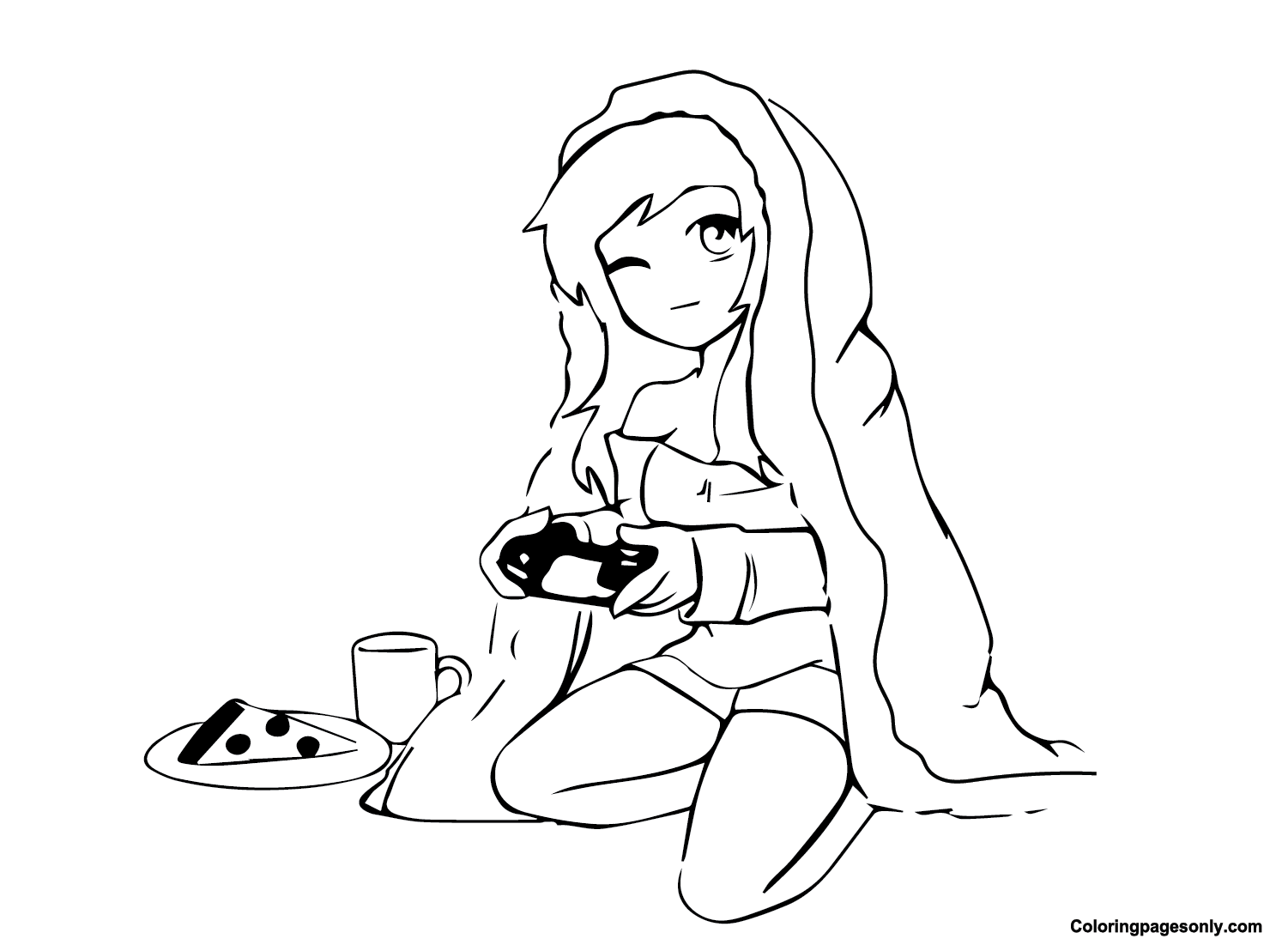 Aphmau free coloring page