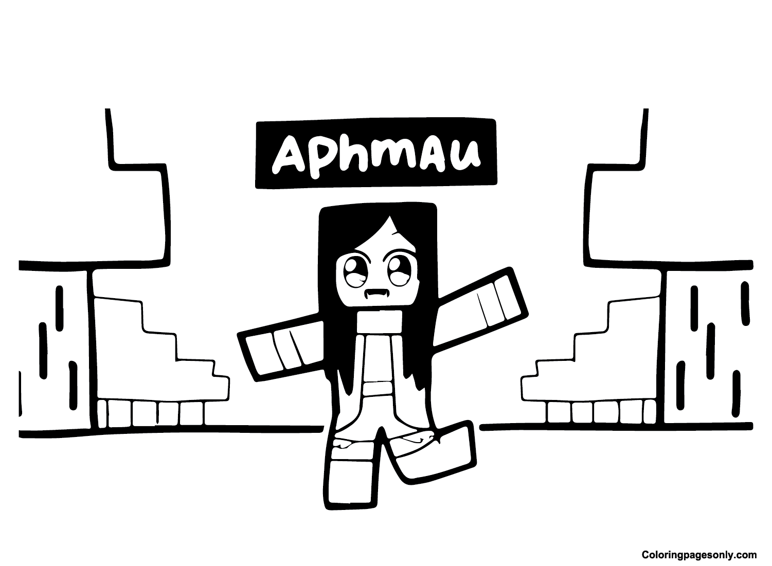 Aphmau coloring pages printable for free download