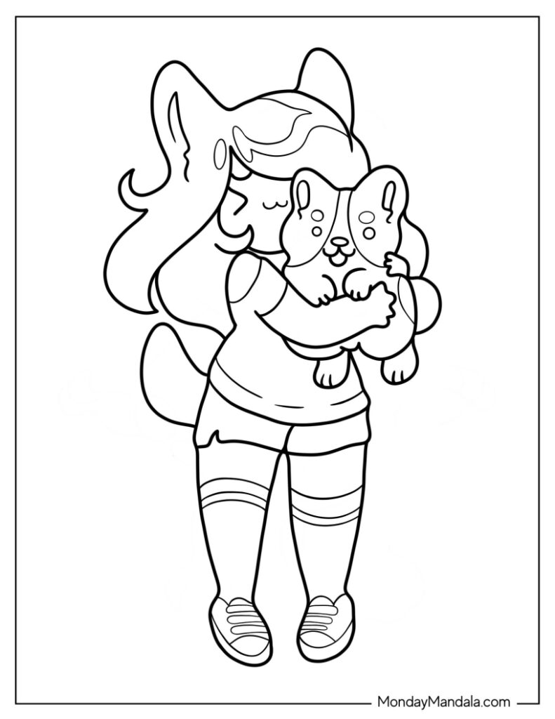 Aphmau coloring pages free pdf printables