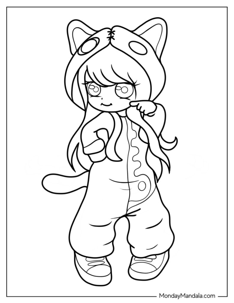 Aphmau coloring pages free pdf printables