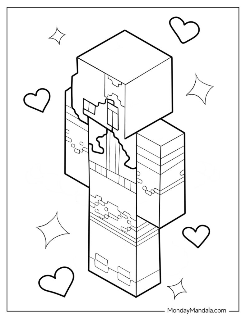 Aphmau coloring pages free pdf printables
