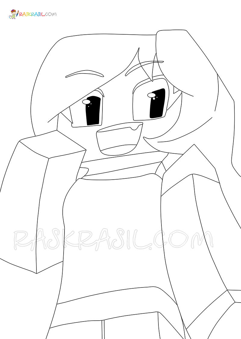 Aphmau coloring pages