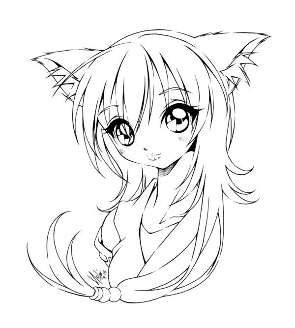 Kitty g by sureya on deviantart dragon sketch colorg books cute colorg pages
