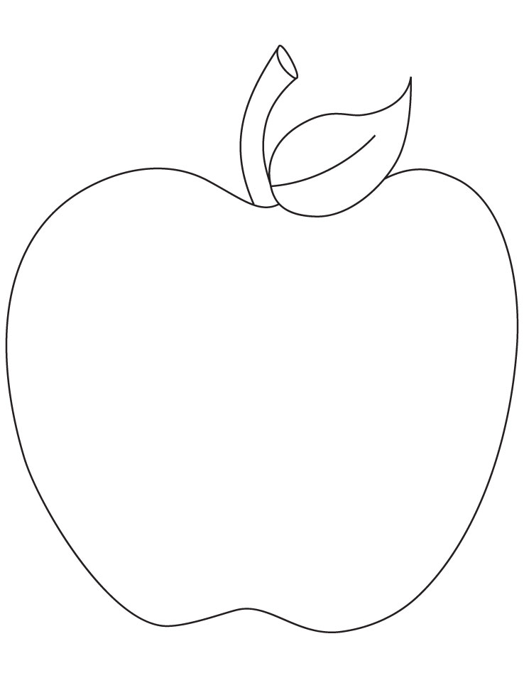 Apple coloring page to print download free apple coloring page to print for kids best coloring pages