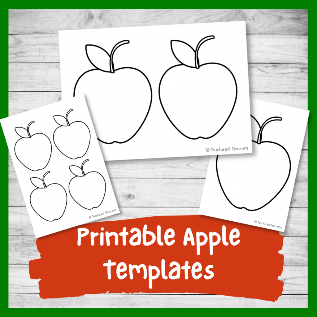 Printable apple templates