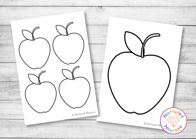 Printable apple templates