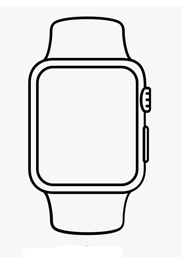 Coloring pages printable apple watch coloring page for kids