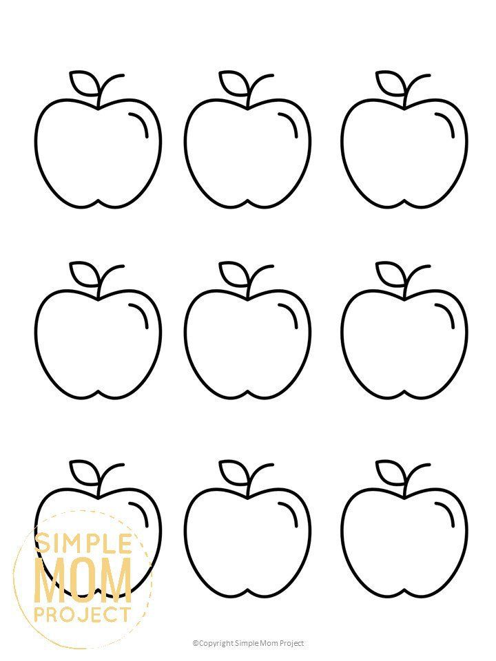 Free printable large medium small apple templates apple template apple coloring pages templates printable free