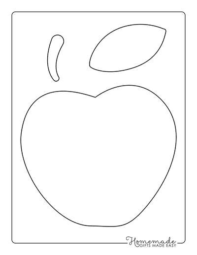 Free printable apple templates for fall crafts