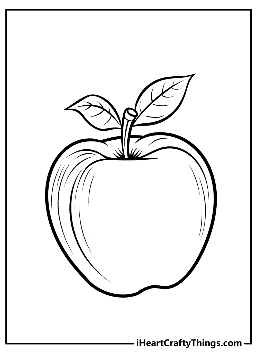 Apple coloring pages free printables