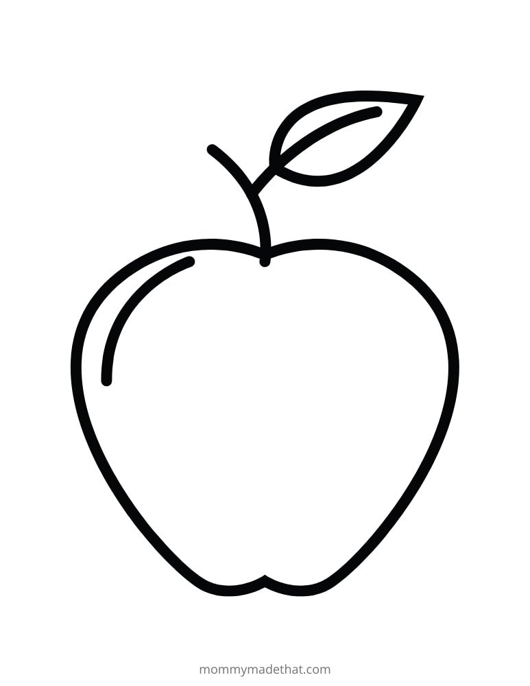 Free printable apple template
