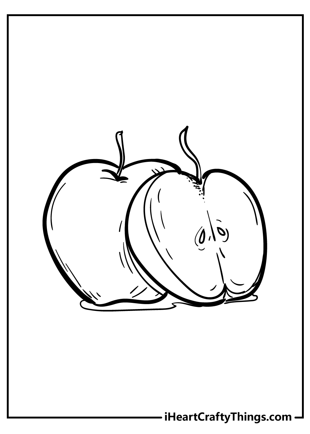 Apple coloring pages free printables