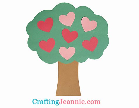 Apple tree craft free template