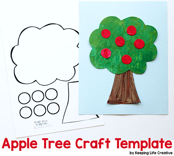 Printable apple tree craft
