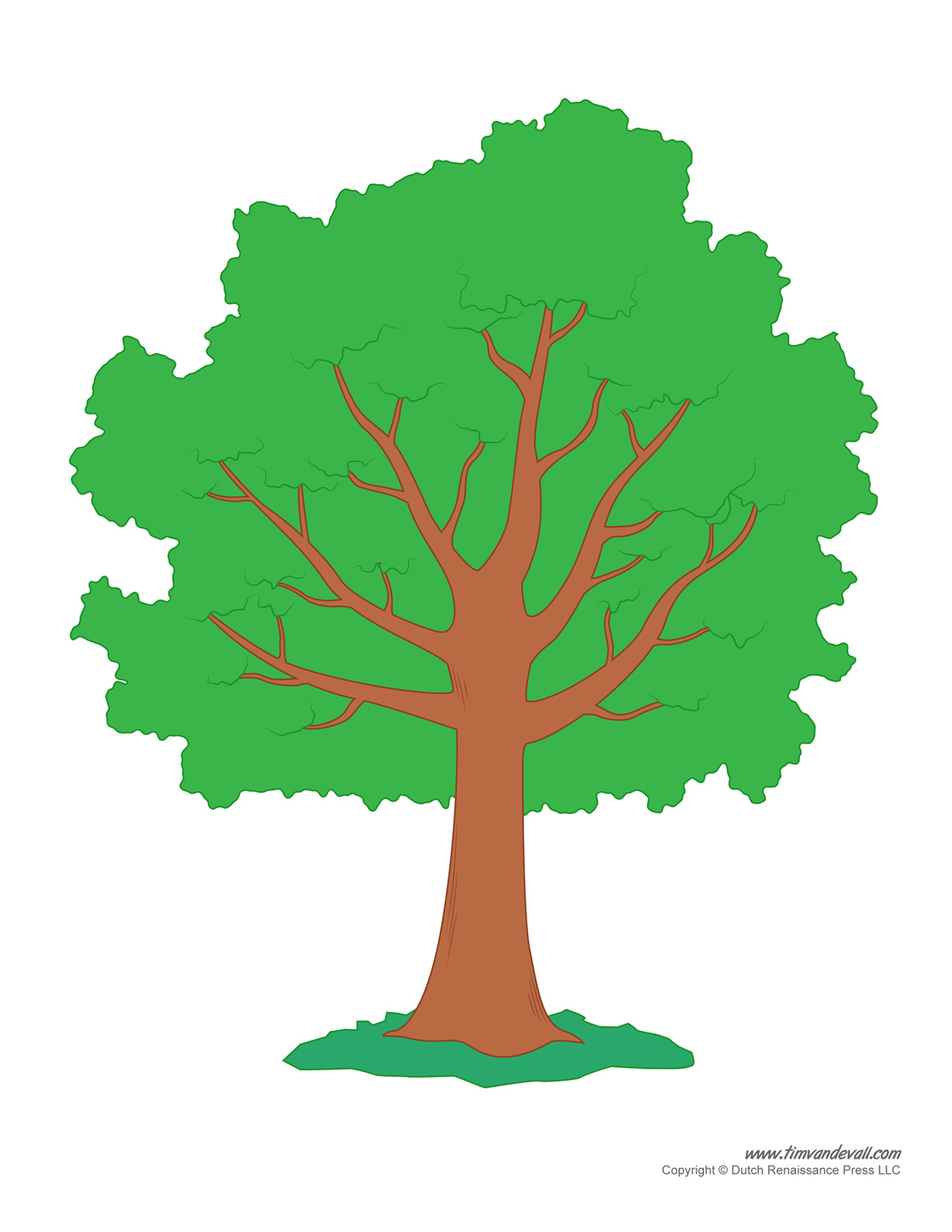 Tree templates tree printables â tims printables