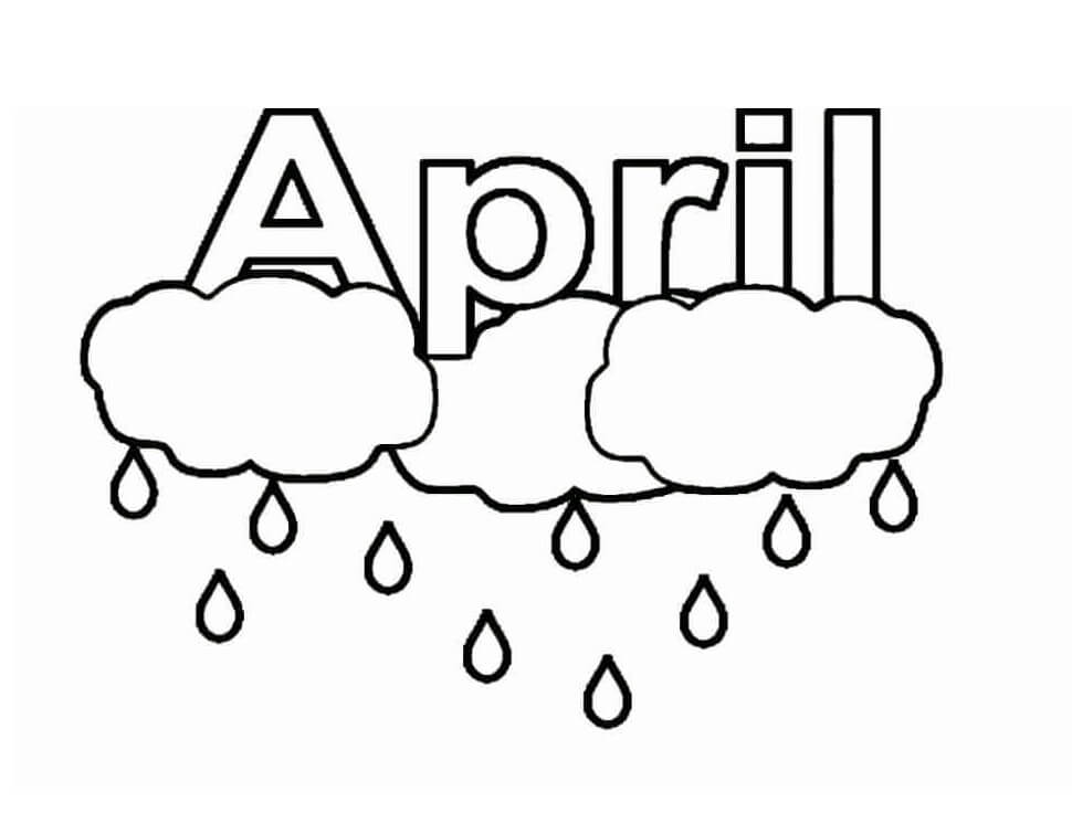 Free printable april coloring pages